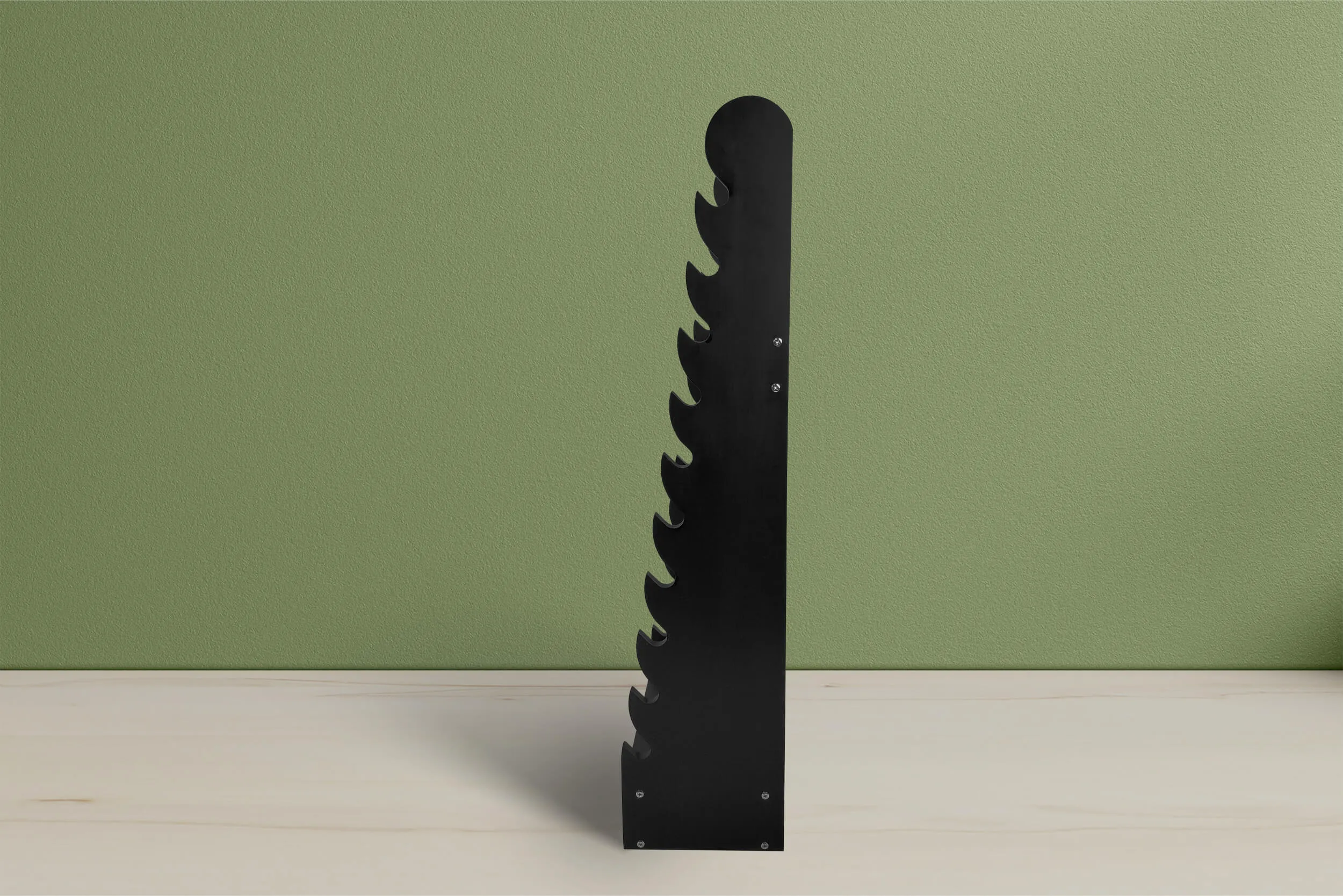 the black 10-tier bracelet display — view 14