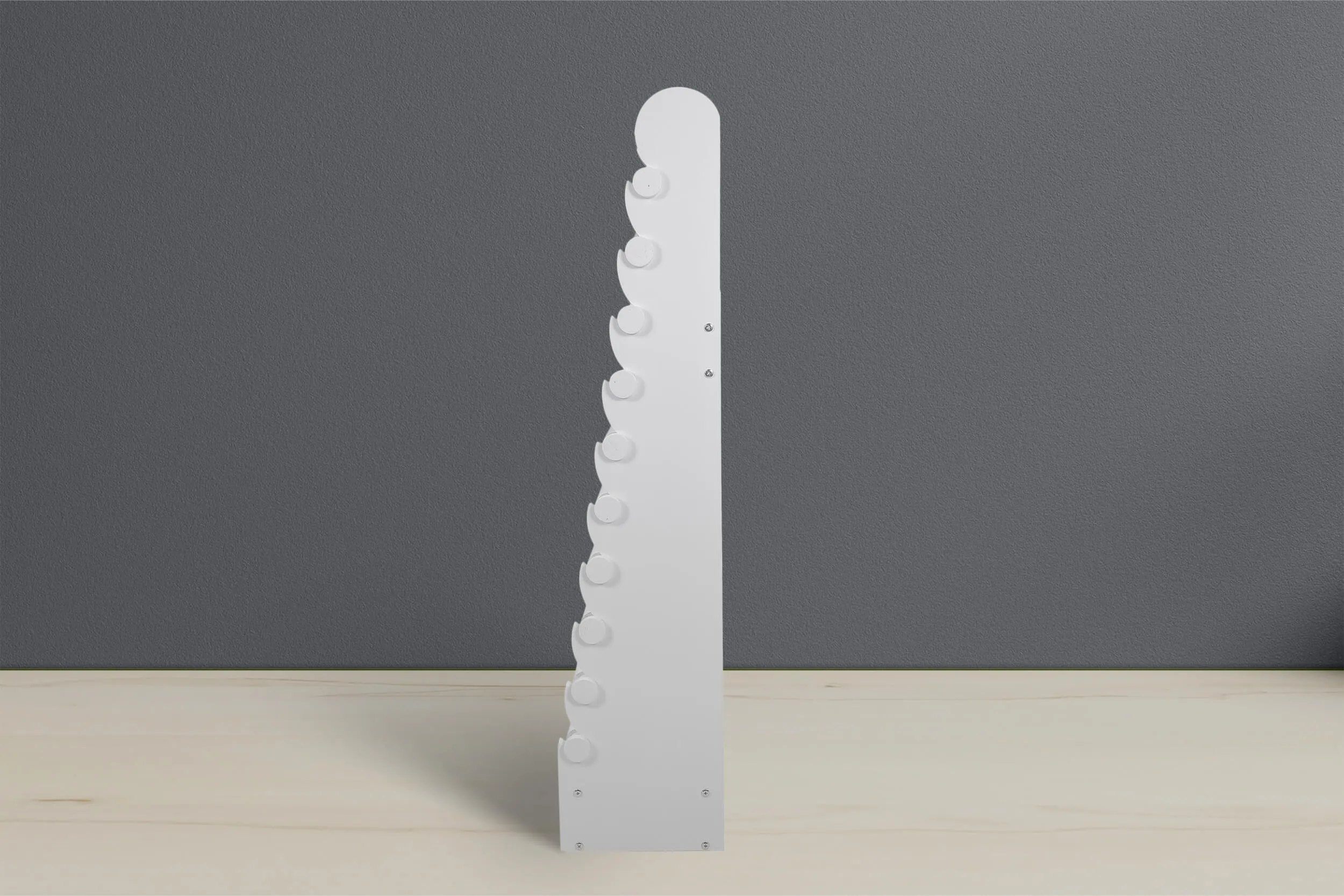 the white 10-tier bracelet display — view 15