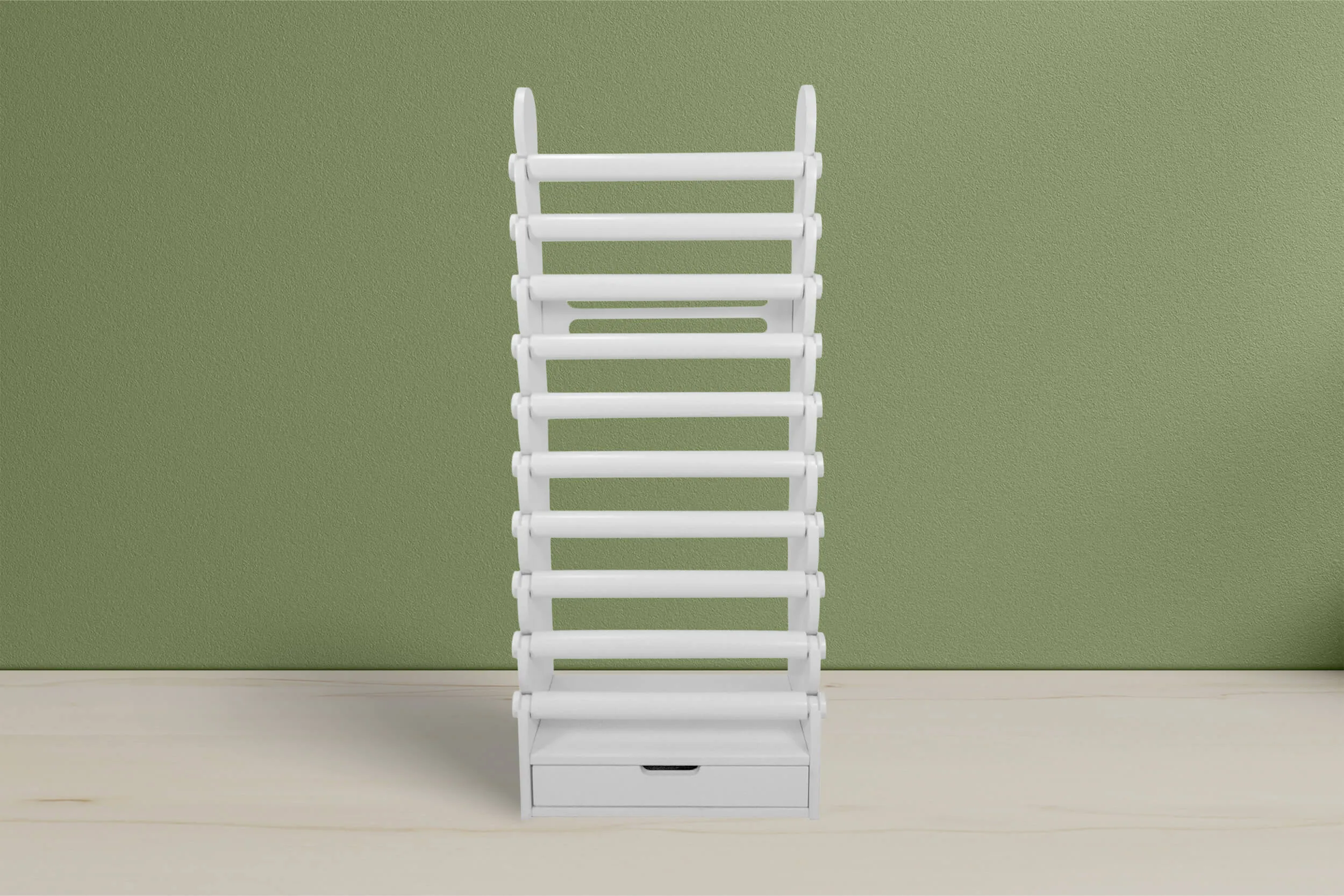 the white 10-tier bracelet display — view 28